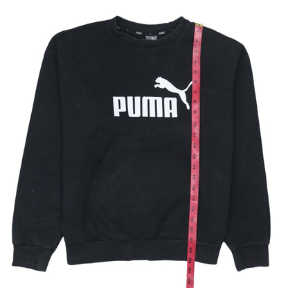 Womens UK Size M PUMA Black Pullover Sweatshirt