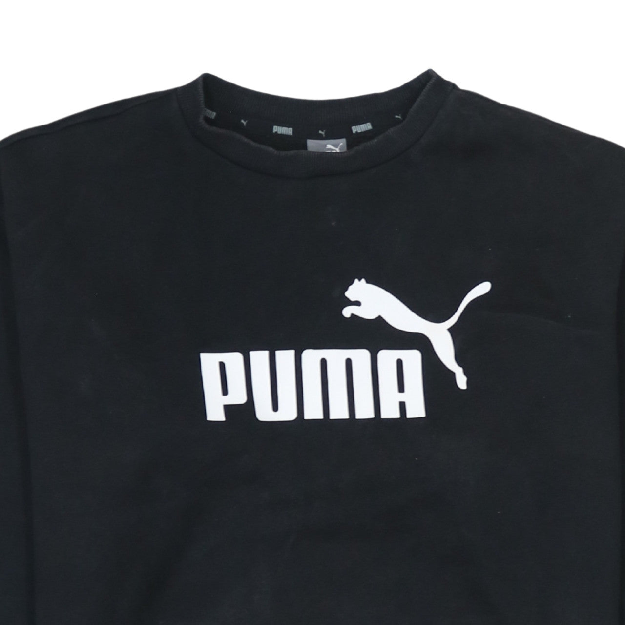 Womens UK Size M PUMA Black Pullover Sweatshirt