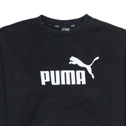 Womens UK Size M PUMA Black Pullover Sweatshirt