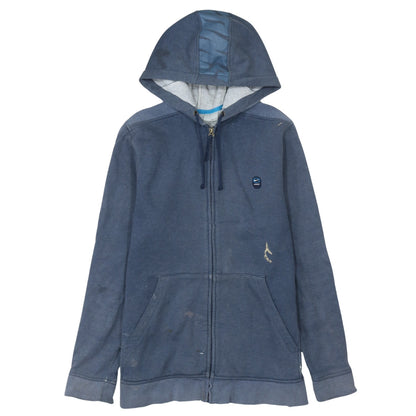 Mens UK Size M Nike Blue Full Zip Hoodie