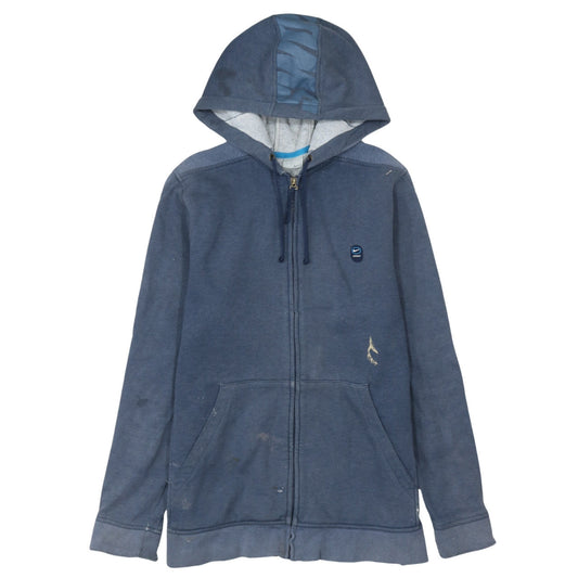 Mens UK Size M Nike Blue Full Zip Hoodie