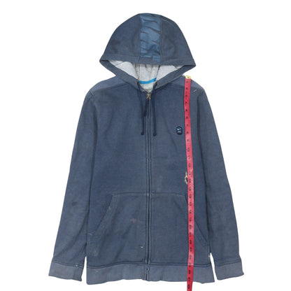 Mens UK Size M Nike Blue Full Zip Hoodie
