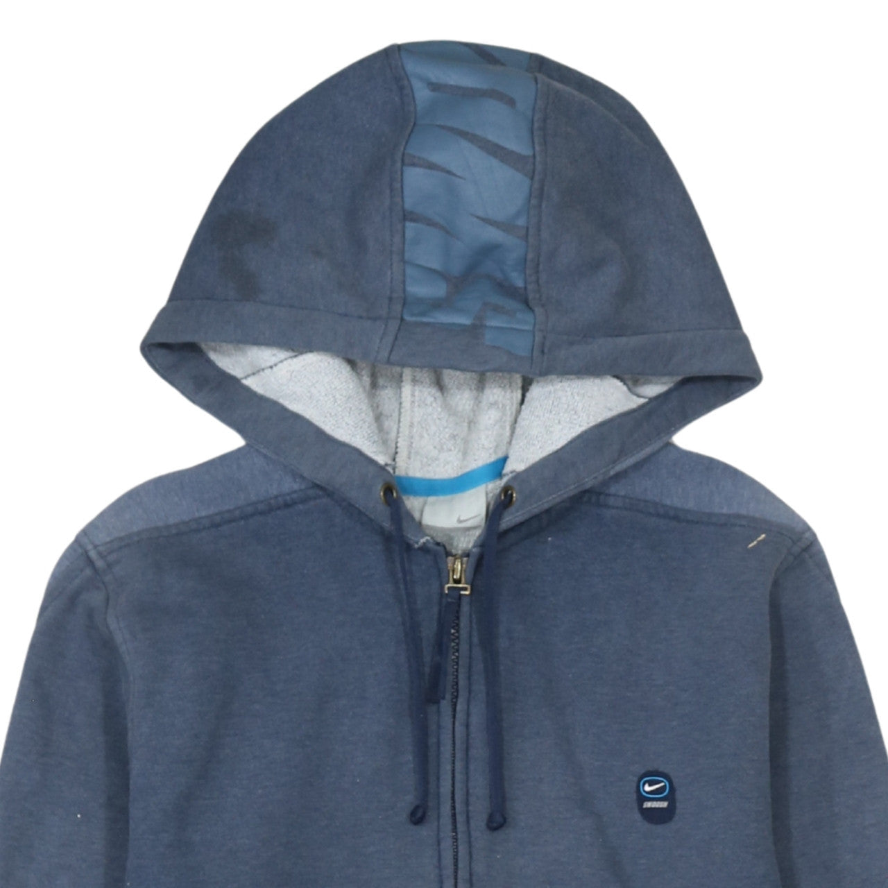 Mens UK Size M Nike Blue Full Zip Hoodie