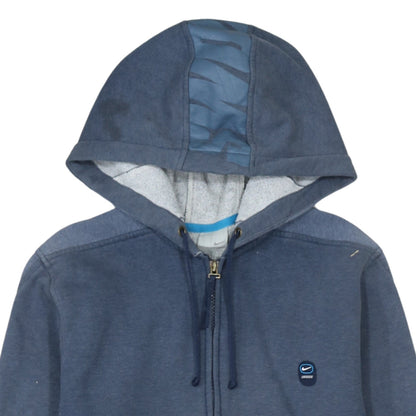 Mens UK Size M Nike Blue Full Zip Hoodie