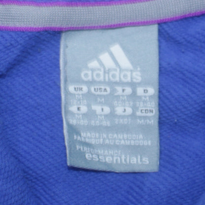Mens UK Size M adidas Blue Pullover Hoodie