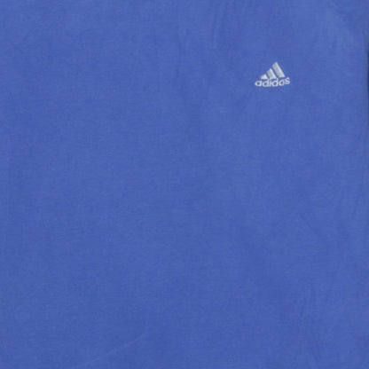 Mens UK Size M adidas Blue Pullover Hoodie