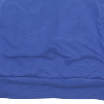 Mens UK Size M adidas Blue Pullover Hoodie