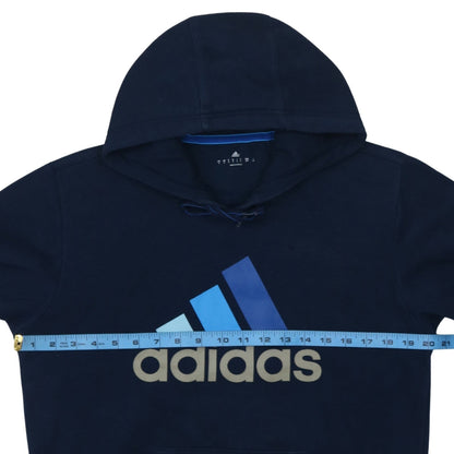 Mens UK Size S adidas Blue Pullover Hoodie