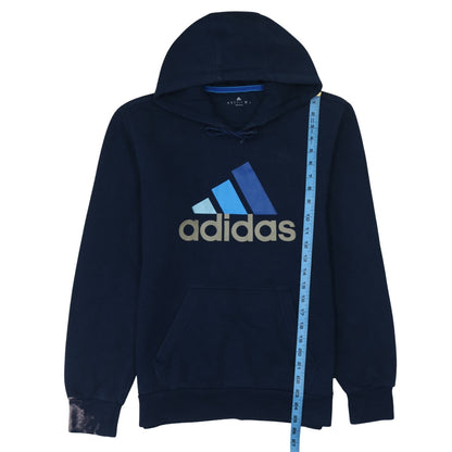 Mens UK Size S adidas Blue Pullover Hoodie