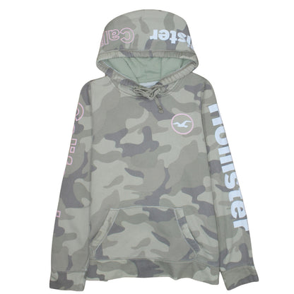 Womens UK Size S Hollister Green Pullover Hoodie