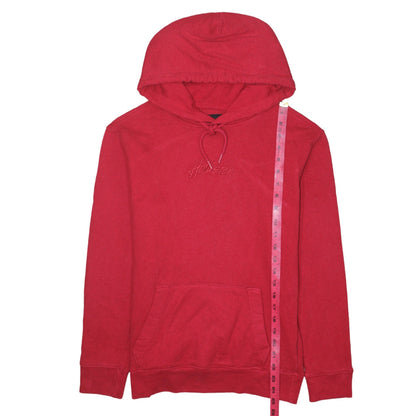 Mens UK Size XS Hollister Red Pullover Hoodie