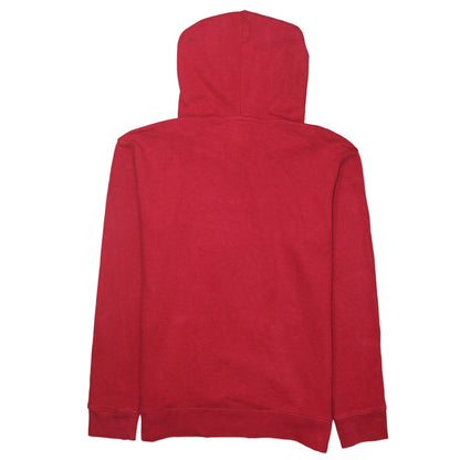 Mens UK Size XS Hollister Red Pullover Hoodie