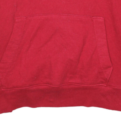 Mens UK Size XS Hollister Red Pullover Hoodie