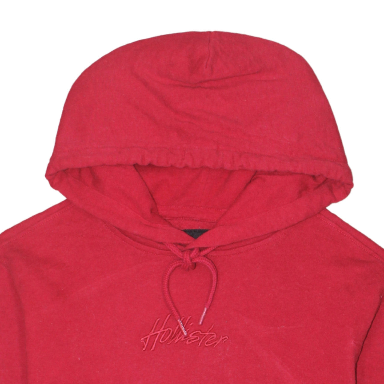Mens UK Size XS Hollister Red Pullover Hoodie