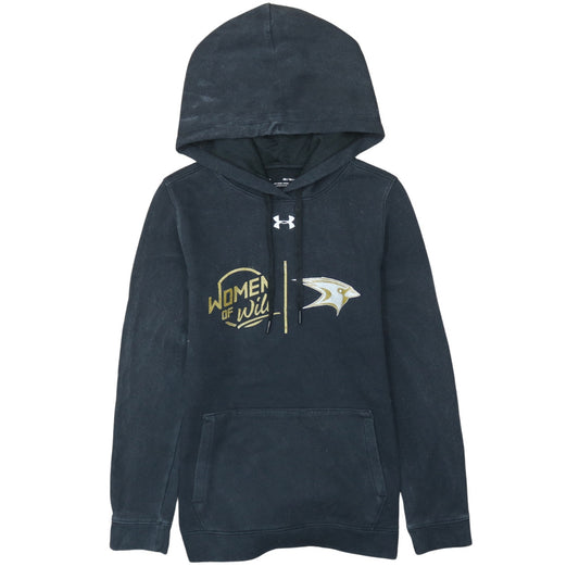 Womens UK Size XS Under armour Black Pullover Hoodie