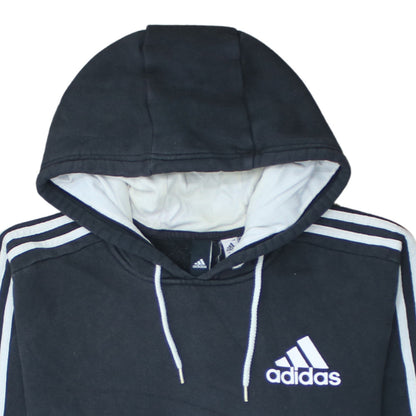 Mens UK Size M adidas Black Pullover Hoodie
