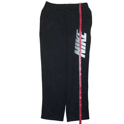Nike Men's Black M Fleece Track Pants Regular Fit Elastic Waist
