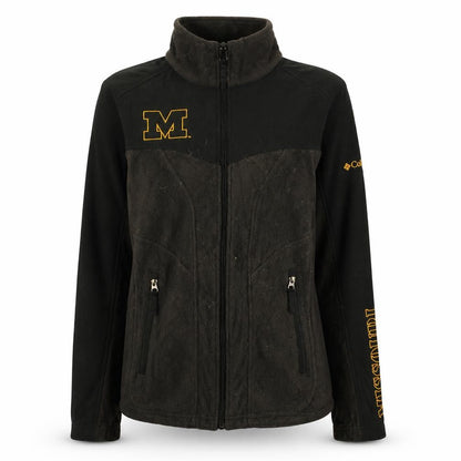Columbia Women's Black M Full Zip Fleece Jacket Missouri Design
