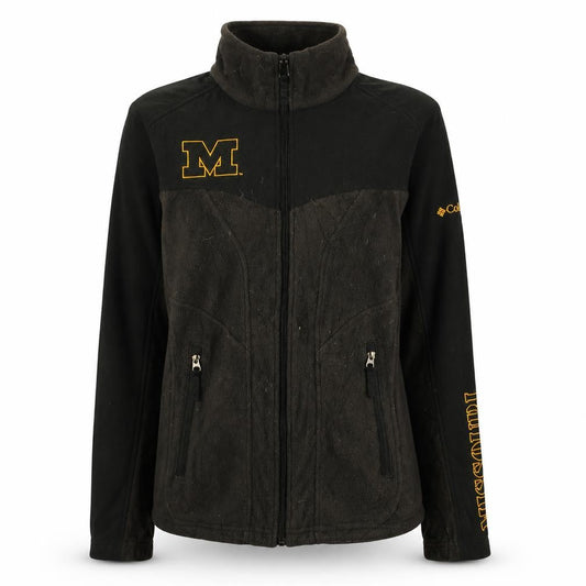 Columbia Women's Black M Full Zip Fleece Jacket Missouri Design
