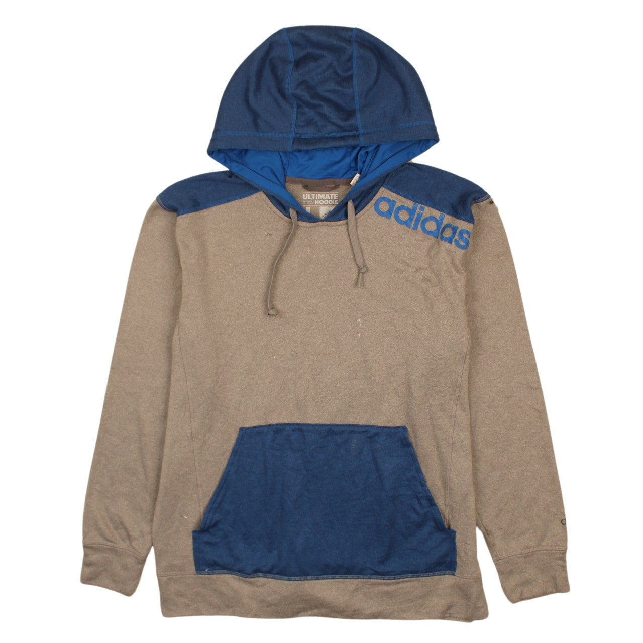 Mens UK Size L adidas Brown Pullover Hoodie
