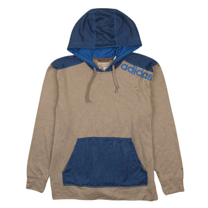 Mens UK Size L adidas Brown Pullover Hoodie