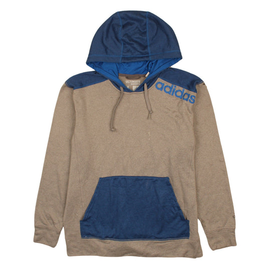 Mens UK Size L adidas Brown Pullover Hoodie