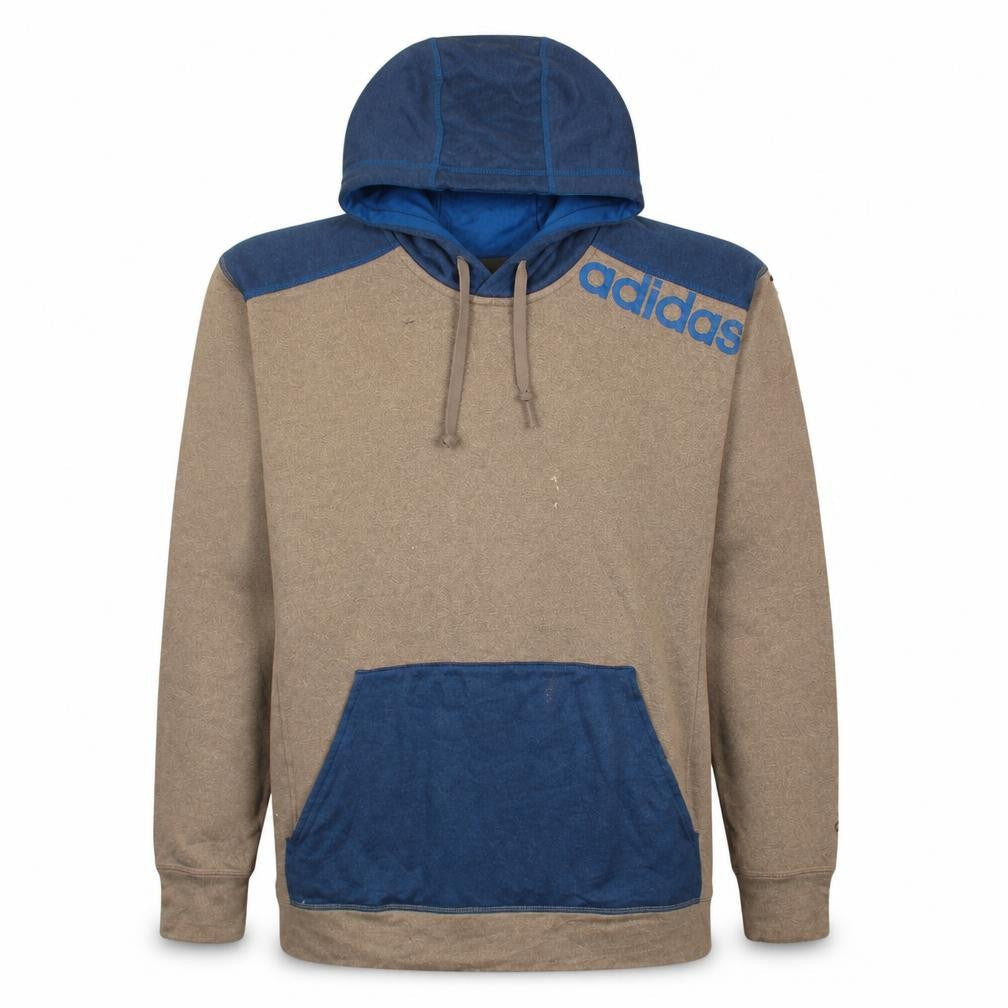 Mens UK Size L adidas Brown Pullover Hoodie
