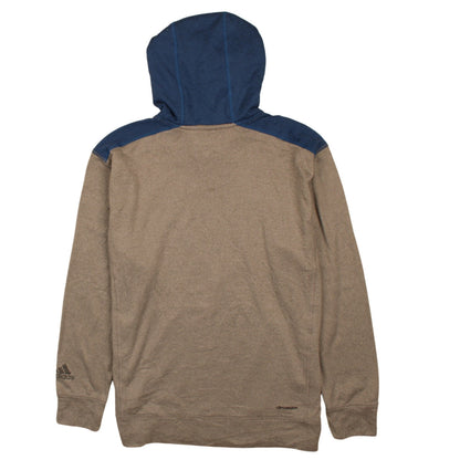 Mens UK Size L adidas Brown Pullover Hoodie