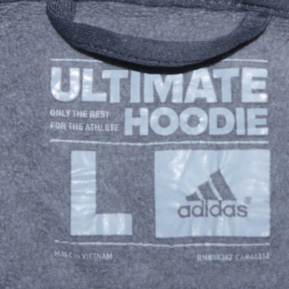 Mens UK Size L adidas Brown Pullover Hoodie