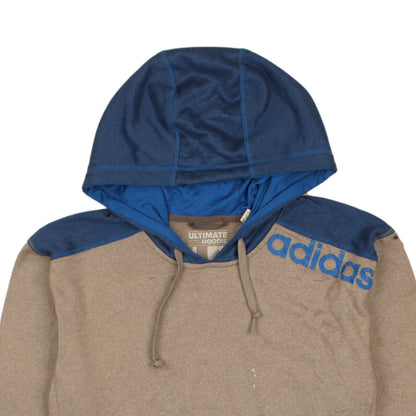 Mens UK Size L adidas Brown Pullover Hoodie