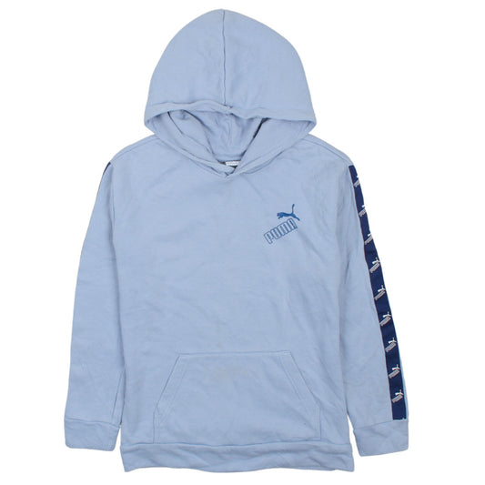 Teens UK Size 14 PUMA Blue Pullover Hoodie