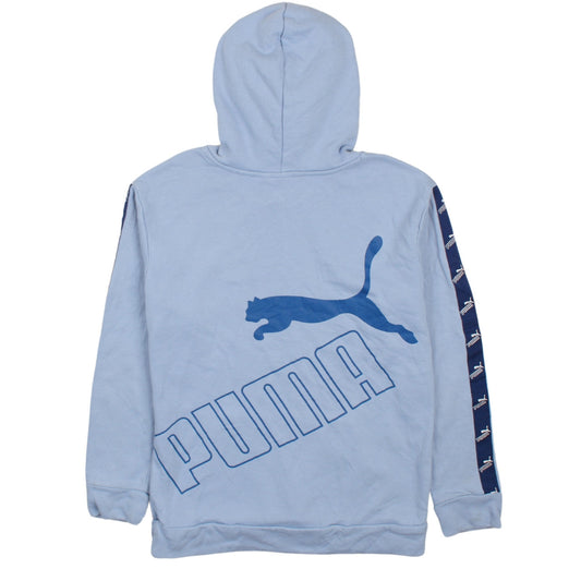 Teens UK Size 14 PUMA Blue Pullover Hoodie