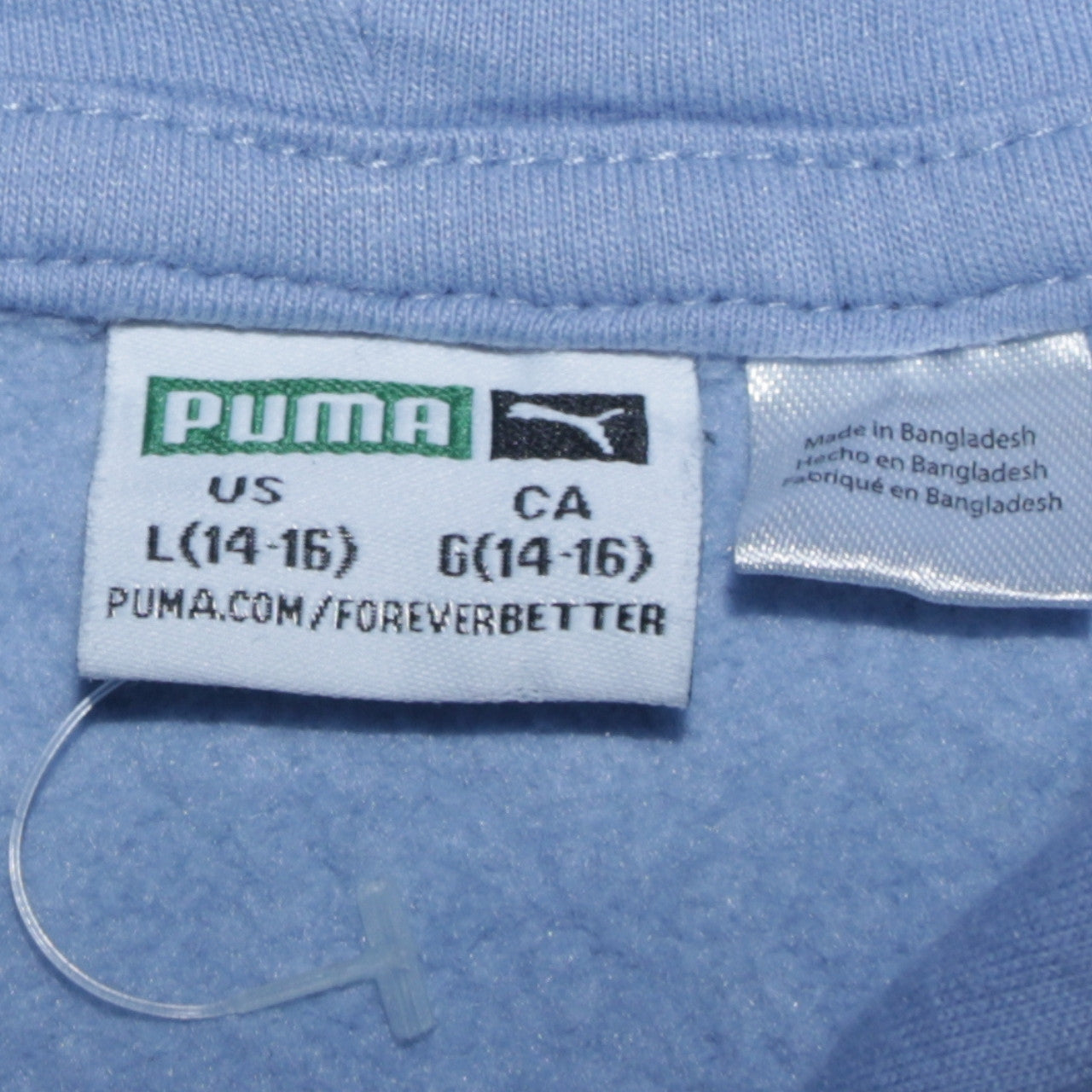 Teens UK Size 14 PUMA Blue Pullover Hoodie