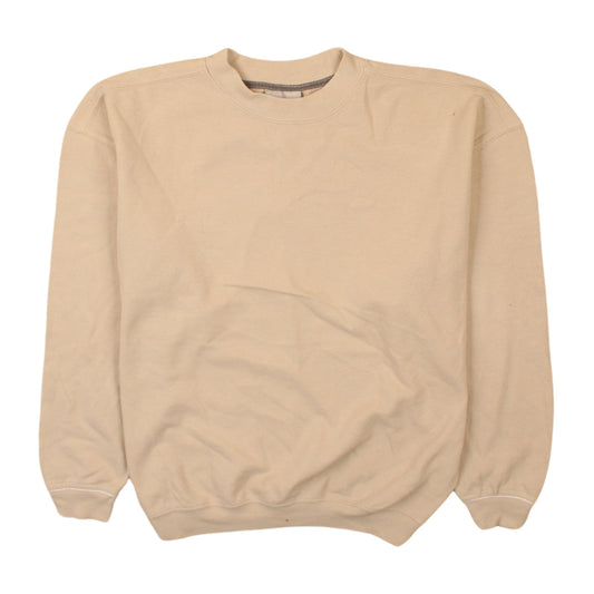 Mens UK Size XS Reebok Beige Pullover Sweatshirt