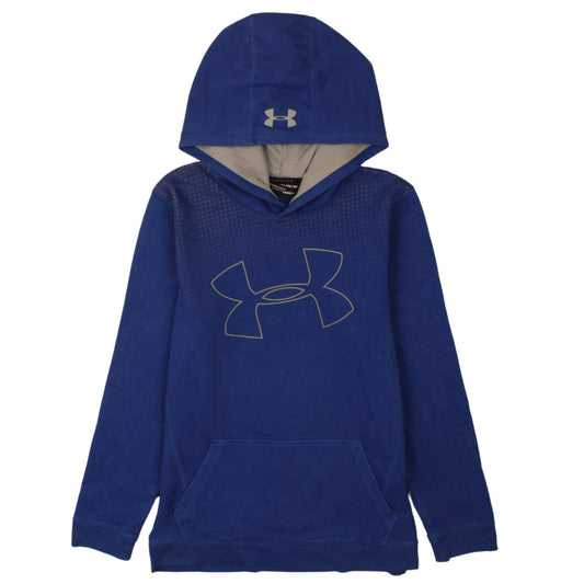 Boys UK Size XL Under armour Blue Pullover Hoodie