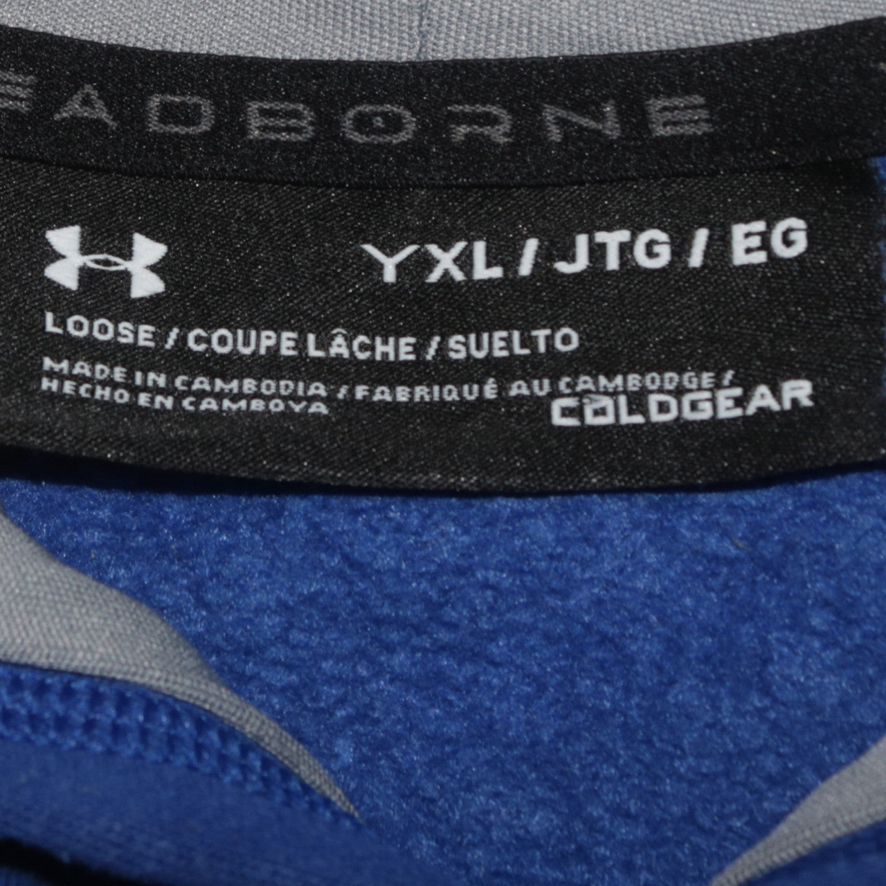 Boys UK Size XL Under armour Blue Pullover Hoodie