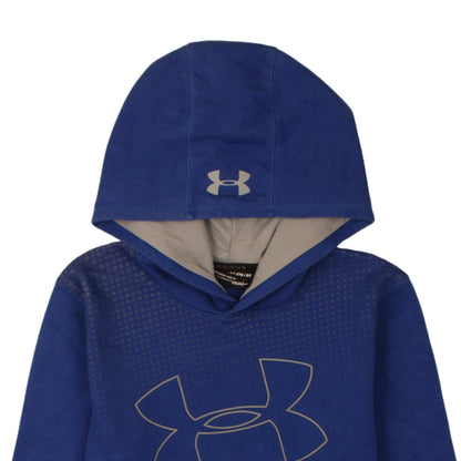 Boys UK Size XL Under armour Blue Pullover Hoodie