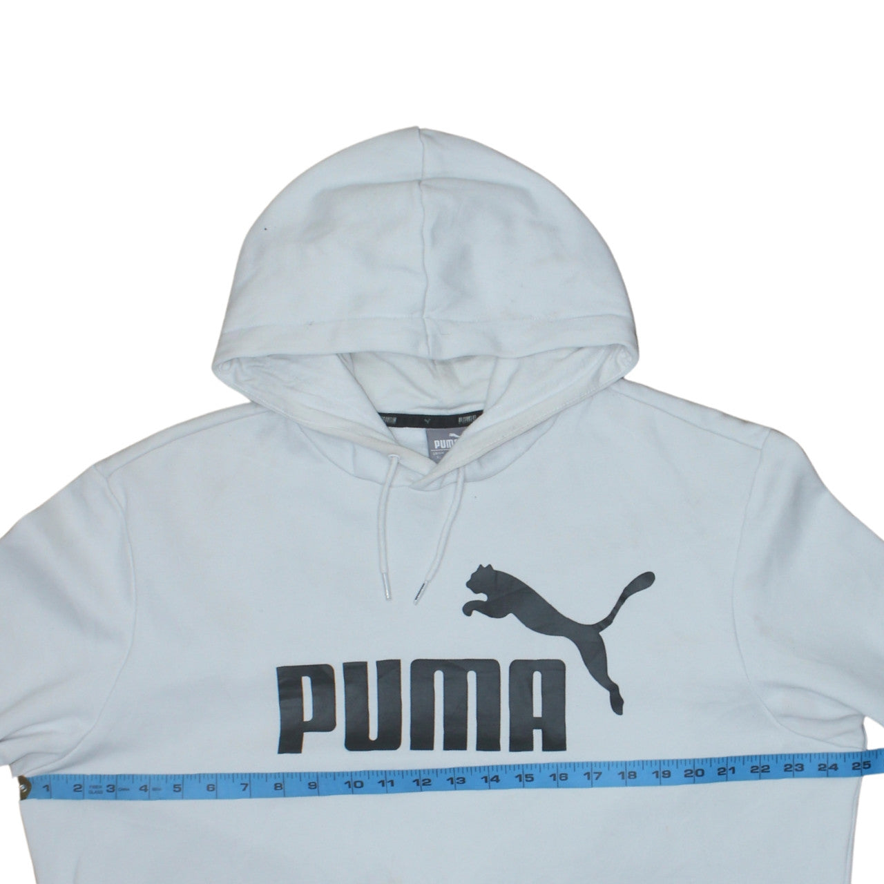 Mens UK Size XL PUMA White Pullover Hoodie