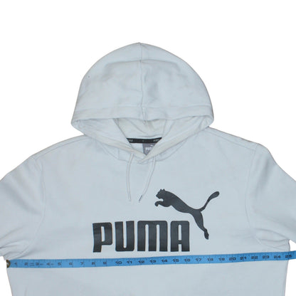 Mens UK Size XL PUMA White Pullover Hoodie