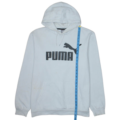 Mens UK Size XL PUMA White Pullover Hoodie