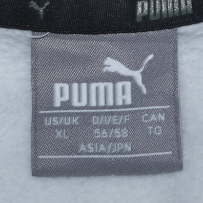 Mens UK Size XL PUMA White Pullover Hoodie