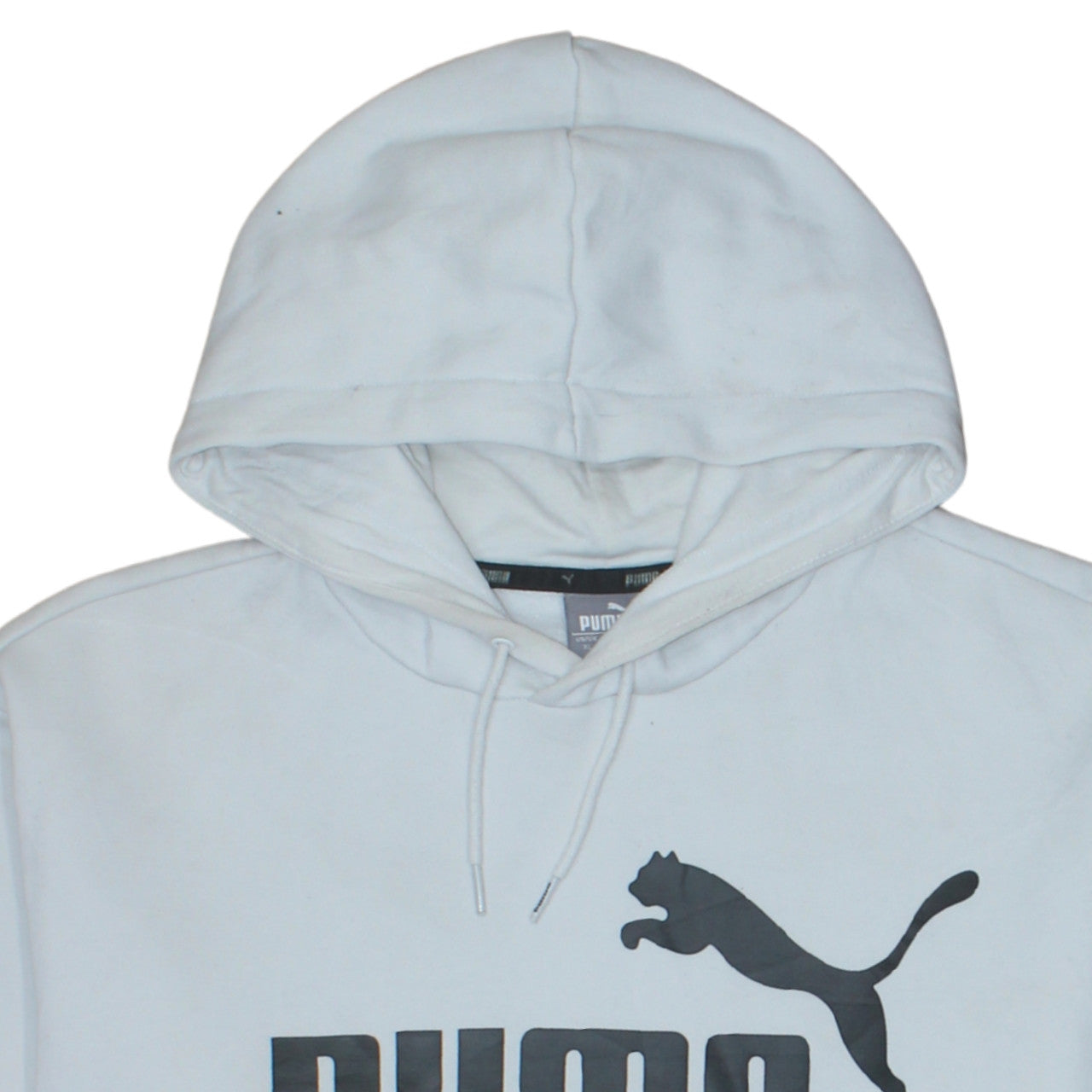 Mens UK Size XL PUMA White Pullover Hoodie