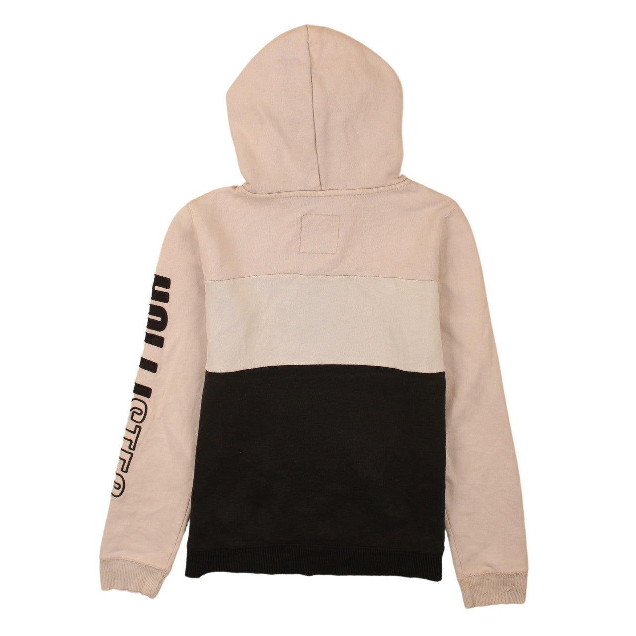 Mens UK Size M Hollister Beige Pullover Hoodie