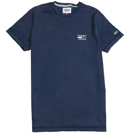 Tommy Jeans Men's Blue XS Crew Neck Cotton Short Sleeve T-Shirt