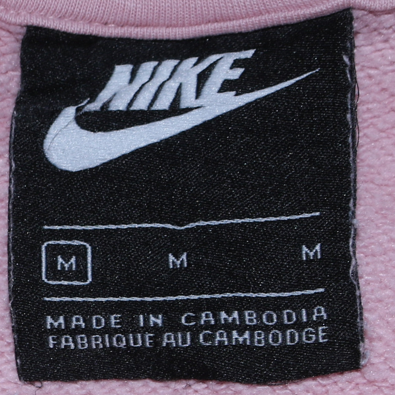 Womens UK Size M Nike Pink Pullover Hoodie