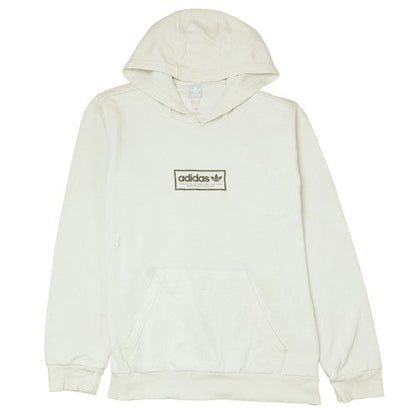 Mens UK Size M adidas White Pullover Hoodie