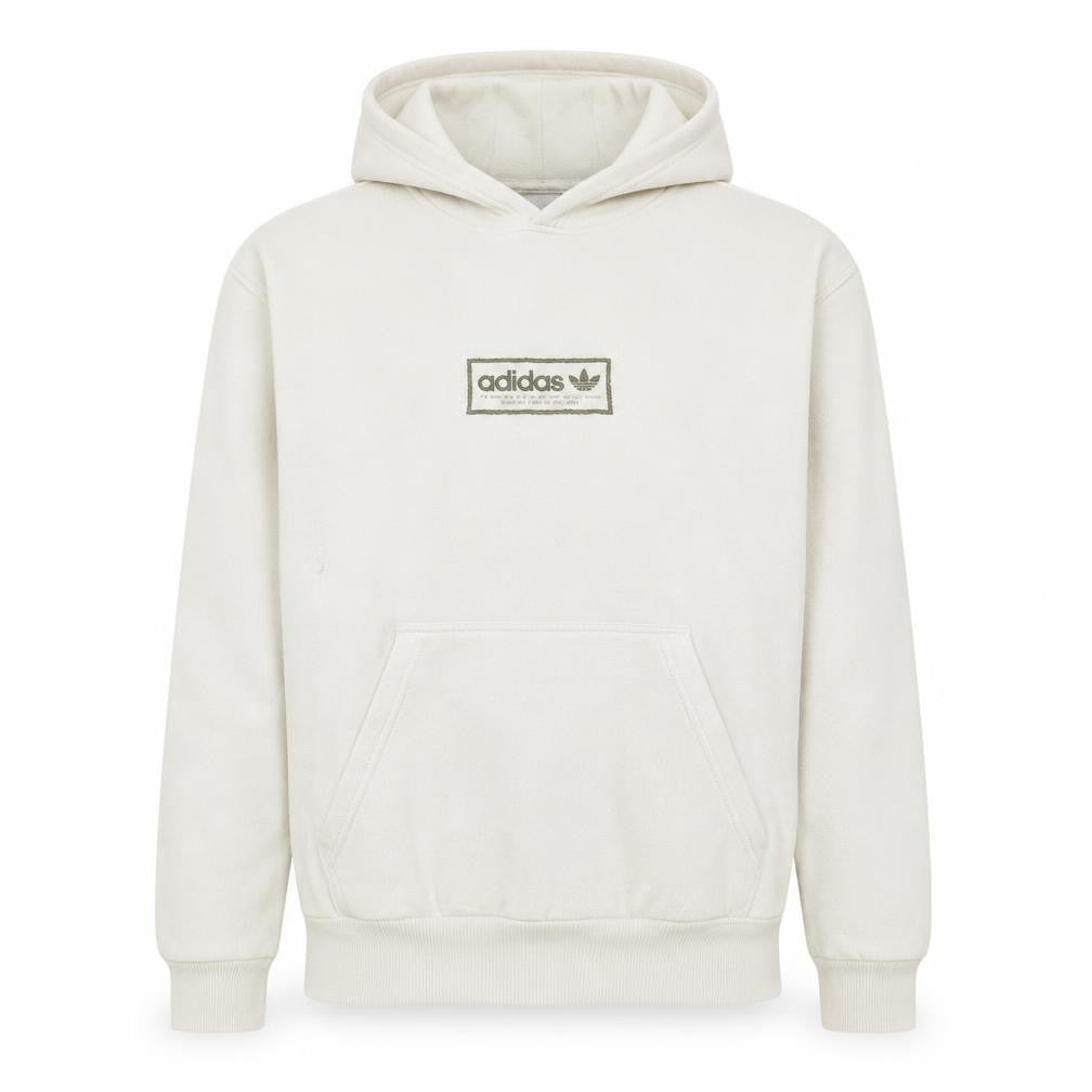 Mens UK Size M adidas White Pullover Hoodie