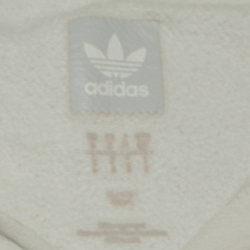Mens UK Size M adidas White Pullover Hoodie