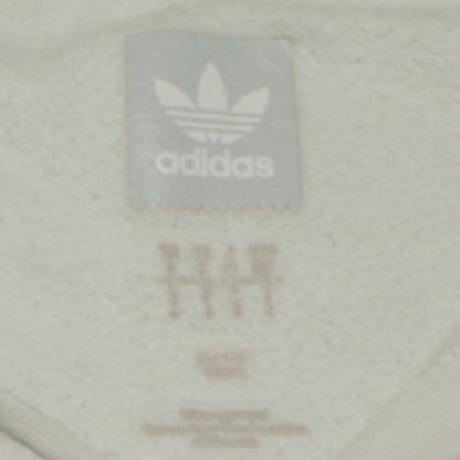 Mens UK Size M adidas White Pullover Hoodie