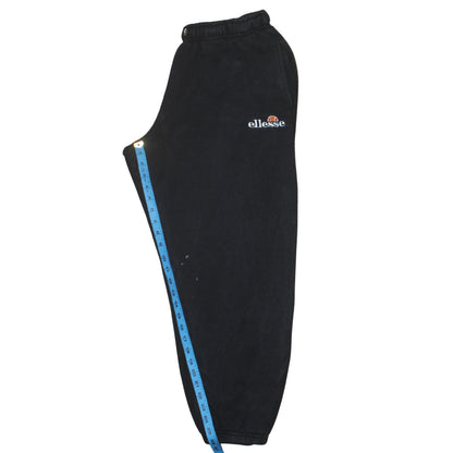 Womens UK Size 12 ellesse Regular Fit Sweatpants Black Trousers